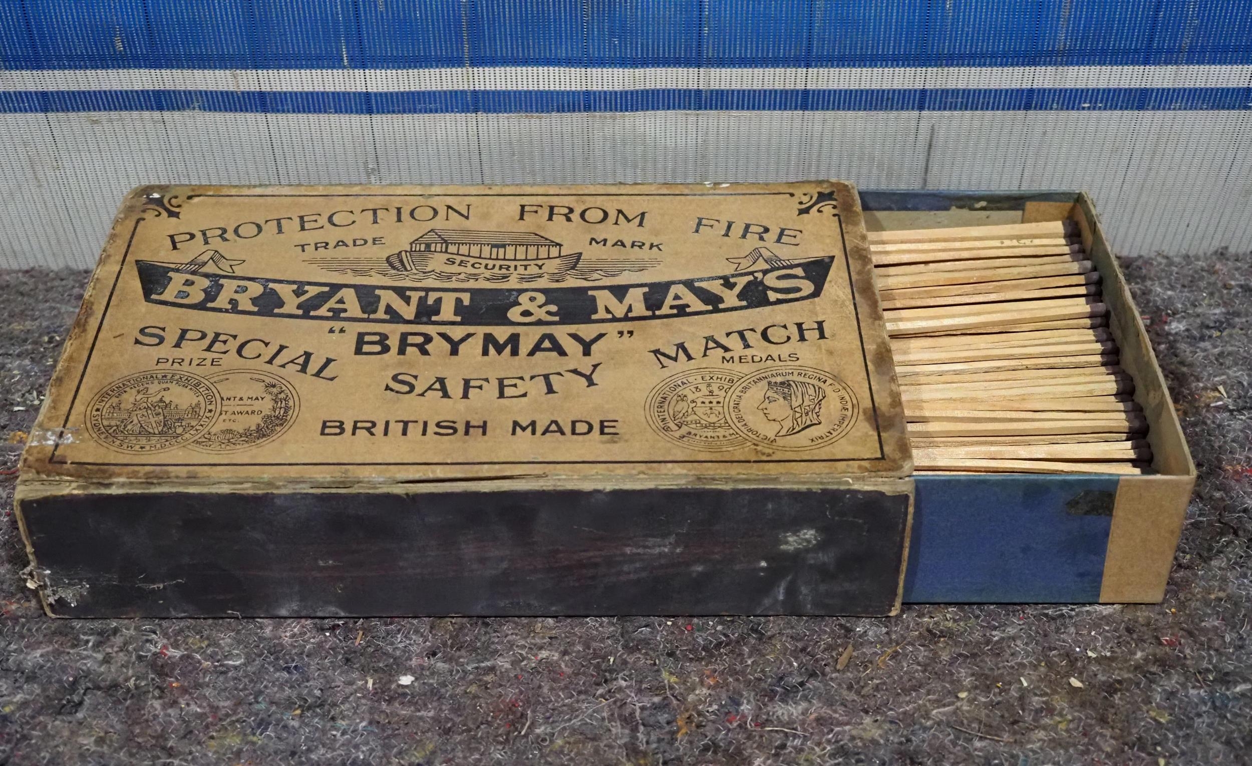 Bryant May matchbox with contents