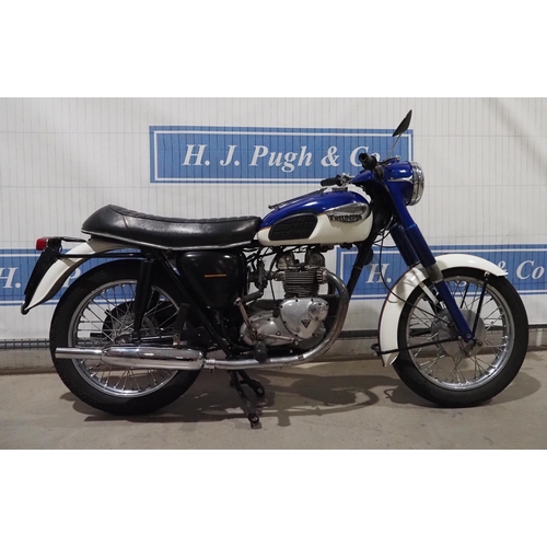 906 - Triumph 21 motorcycle. 1967. 350cc. Matching frame and engine numbers, 3TA/H45804. Runs and rides Re... 