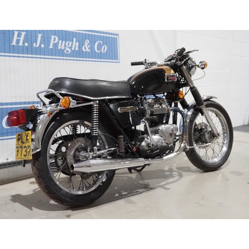 918 - Triumph Bonneville 750 motorcycle. 1976. 736cc. New discs, master callipers, new battery and new oil... 