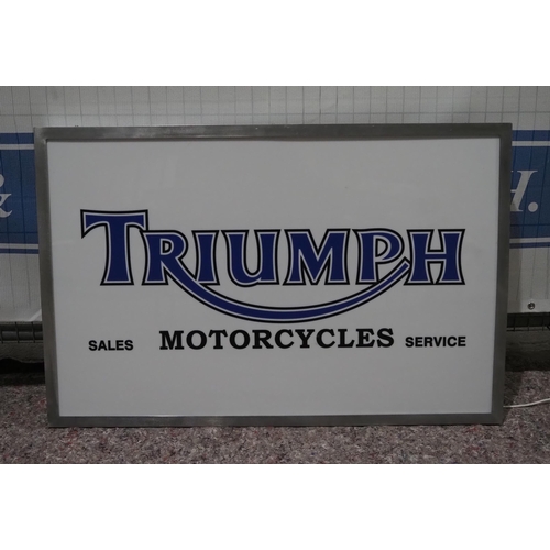 655 - Illuminated Triumph sign 26x37