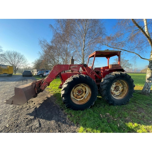 1608 - County 754 tractor. 1969. c/w heavy duty Bomford loader. Fitted with Brockhouse torque converter, fi... 