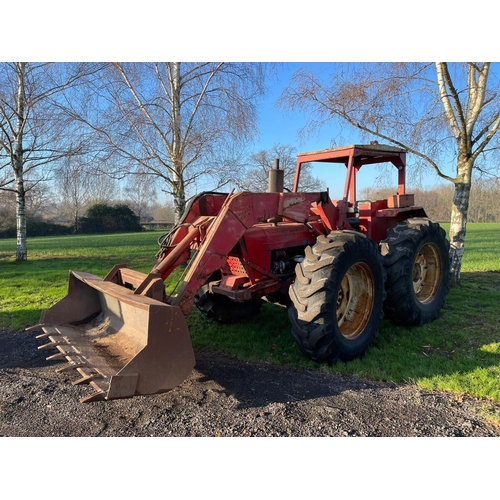 1608 - County 754 tractor. 1969. c/w heavy duty Bomford loader. Fitted with Brockhouse torque converter, fi... 