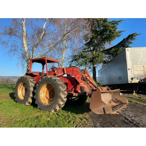 1608 - County 754 tractor. 1969. c/w heavy duty Bomford loader. Fitted with Brockhouse torque converter, fi... 