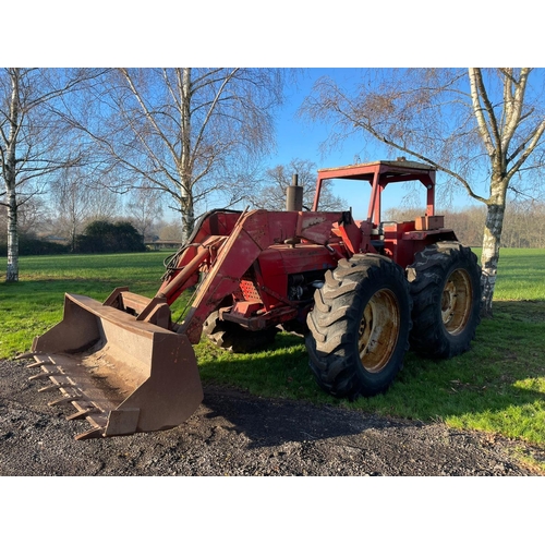 1608 - County 754 tractor. 1969. c/w heavy duty Bomford loader. Fitted with Brockhouse torque converter, fi... 