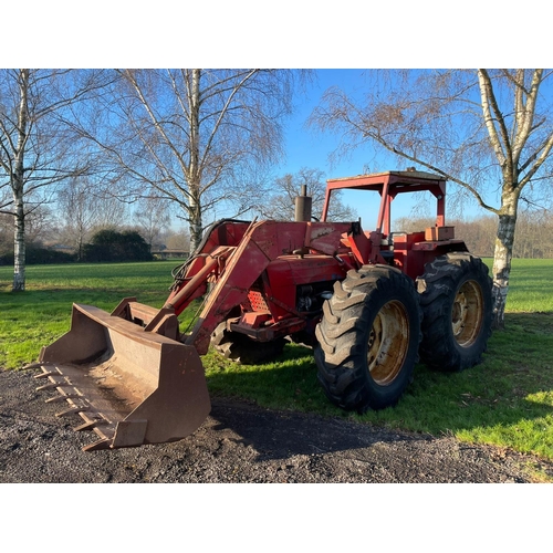 1608 - County 754 tractor. 1969. c/w heavy duty Bomford loader. Fitted with Brockhouse torque converter, fi... 