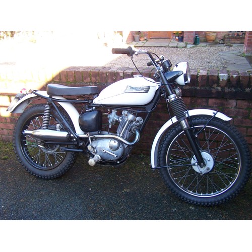 785A - Triumph Mountain Cub motorcycle. 1967. A rare bike sold to the US market.  This was imported from th... 