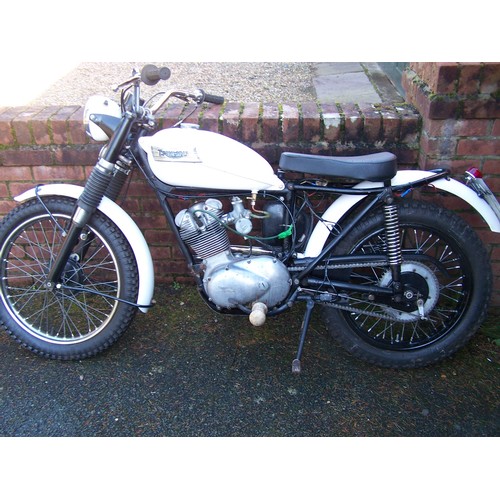 785A - Triumph Mountain Cub motorcycle. 1967. A rare bike sold to the US market.  This was imported from th... 