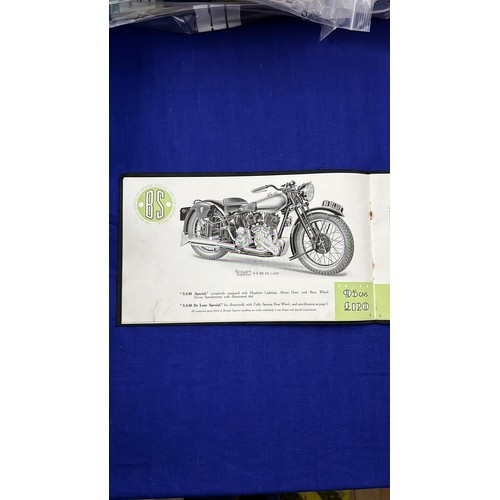 469A - 1939 Brough Superior motorcycle sales brochure. 26x16cm. 26 pages