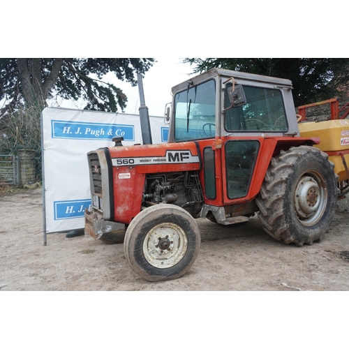 106 - Massey Ferguson 560 tractor. 9989hrs, recent engine overhaul. SN. 6318220