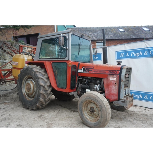 106 - Massey Ferguson 560 tractor. 9989hrs, recent engine overhaul. SN. 6318220