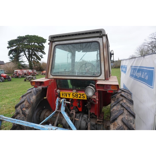 109 - Massey Ferguson 565 tractor. 5367hrs recorded, 8 speed. Reg. HVY 5825. V5 c/w operators manual and c... 