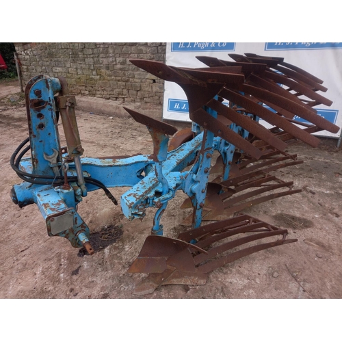 117 - Lemken DL110 4 furrow reversible slatted board plough