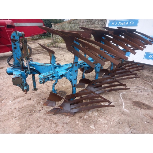 117 - Lemken DL110 4 furrow reversible slatted board plough