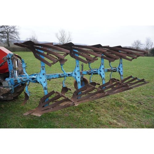 117 - Lemken DL110 4 furrow reversible slatted board plough