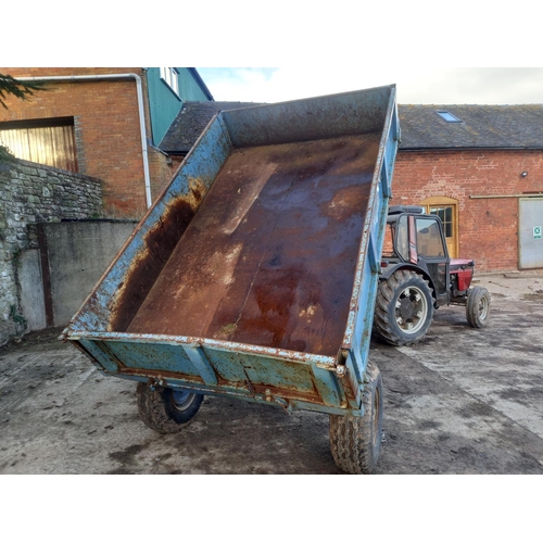 132 - Weeks 4.5ton tipping trailer