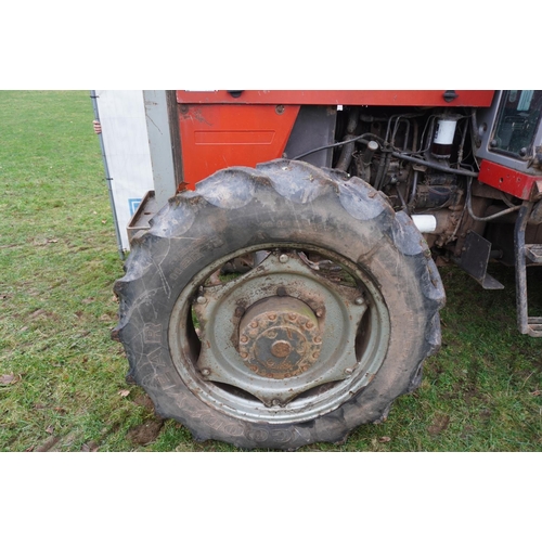 144 - Massey Ferguson 698T 4WD tractor, 5846hrs recorded, 12 speed 3 stick. sn. L109025. Reg. B849 KWV. V5... 