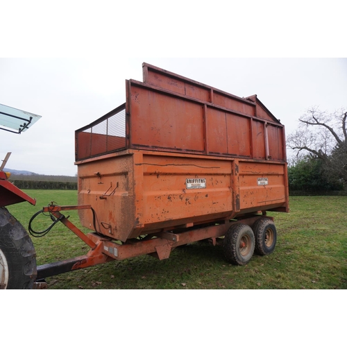 145 - Griffiths 8ton trailer with silage sides