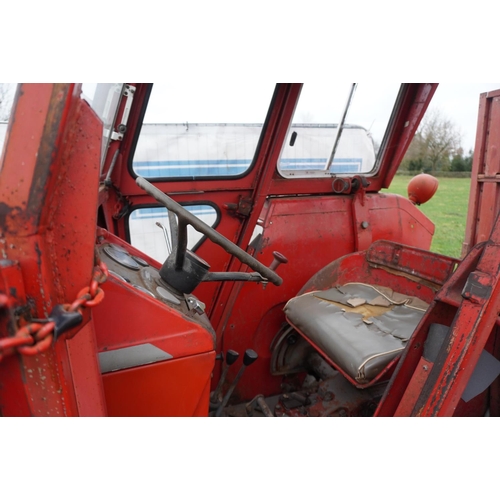 148 - Massey Ferguson 165 tractor. 1970. Duncan cab, Multi-power good, 212 engine. Reg. ODD 748F. V5 c/w o... 