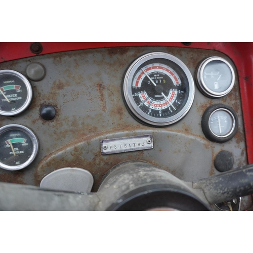 148 - Massey Ferguson 165 tractor. 1970. Duncan cab, Multi-power good, 212 engine. Reg. ODD 748F. V5 c/w o... 