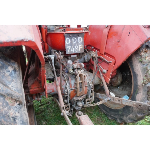 148 - Massey Ferguson 165 tractor. 1970. Duncan cab, Multi-power good, 212 engine. Reg. ODD 748F. V5 c/w o... 