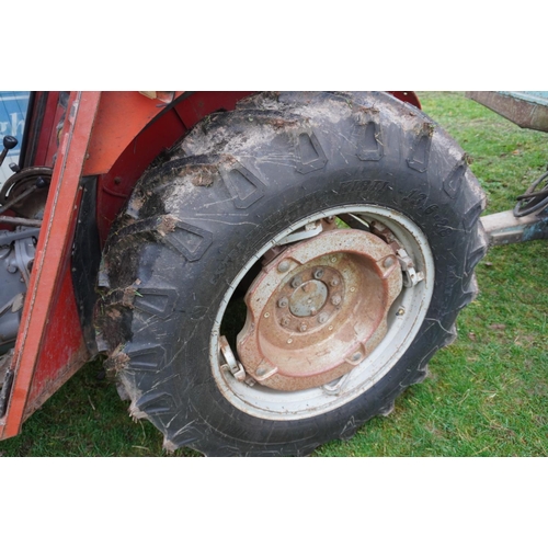 93 - Massey Ferguson 158 tractor. MkIII, PAVT wheels, cab, 3581hrs. SN. A193019. Reg. RUF 545X. V5