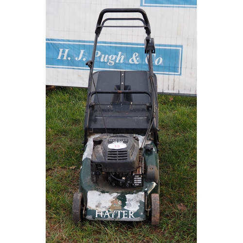 13 - Hayter lawn mower with roller and collector. Starts , runs and engages well.