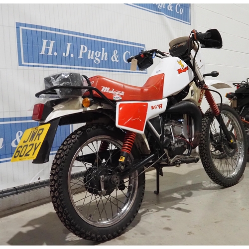 934 - Malaguti Ronco RCW motorcycle. 1983. 50cc. MOT until 2/11/2022. Runs. Has been in storage with occas... 