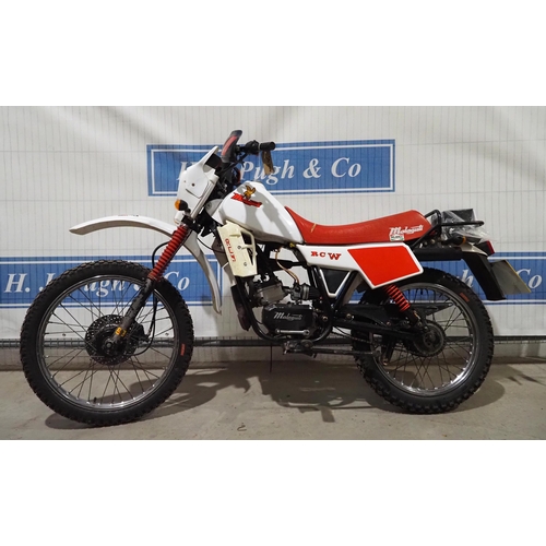 934 - Malaguti Ronco RCW motorcycle. 1983. 50cc. MOT until 2/11/2022. Runs. Has been in storage with occas... 