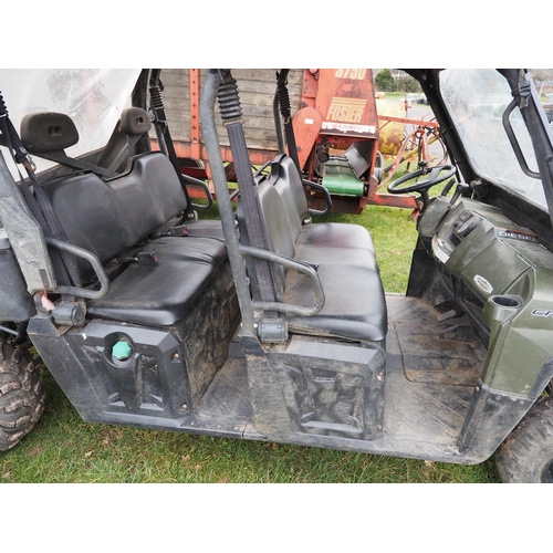 945 - 2011 Polaris Ranger diesel double cab with tip back. Starts, runs and drives. Key