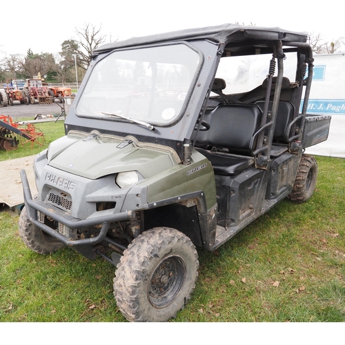 945 - 2011 Polaris Ranger diesel double cab with tip back. Starts, runs and drives. Key