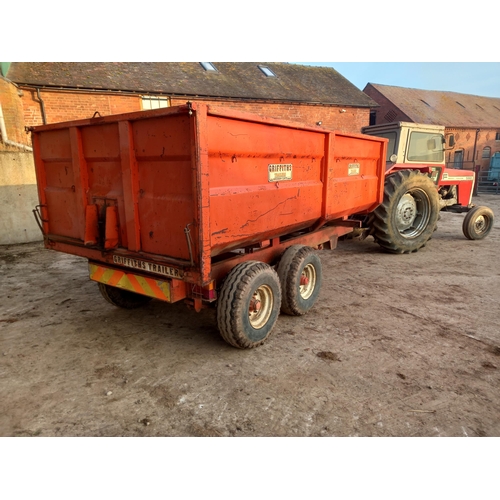 145 - Griffiths 8ton trailer with silage sides