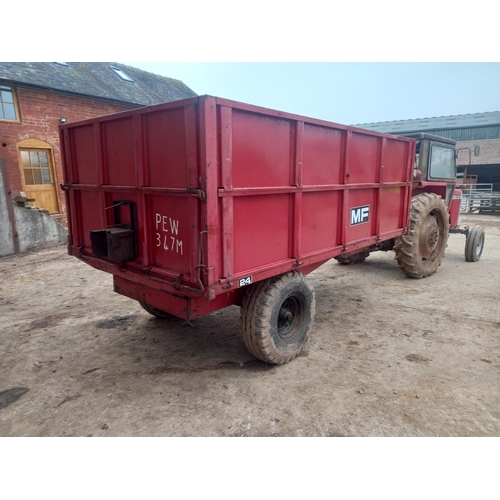 150 - Massey Ferguson 6.5ton tipping grain trailer