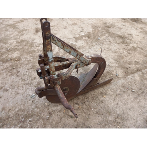 57 - Ferguson single furrow plough, badge damaged