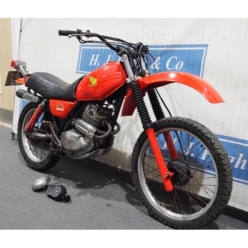 951 - Honda XL 250S motorcycle. 1976. Runs and rides. Reg. NVW 435P. V5