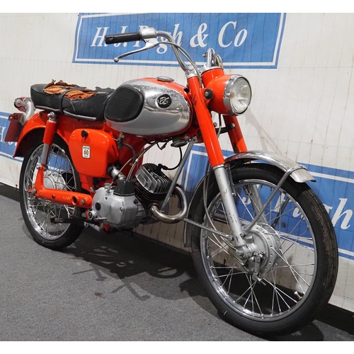 952 - Bridgestone 60 Sport motorcycle. 50cc. 1965. From a private collection. Believed to be the only one ... 