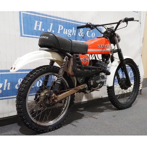 955 - Peugeot SX80T trials bike. Runs and rides, French import with NOVA