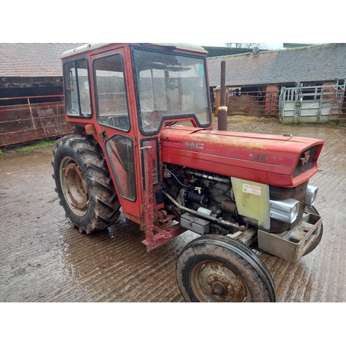 93 - Massey Ferguson 158 tractor. MkIII, PAVT wheels, cab, 3581hrs. SN. A193019. Reg. RUF 545X. V5