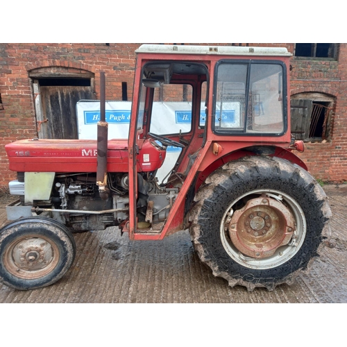 93 - Massey Ferguson 158 tractor. MkIII, PAVT wheels, cab, 3581hrs. SN. A193019. Reg. RUF 545X. V5