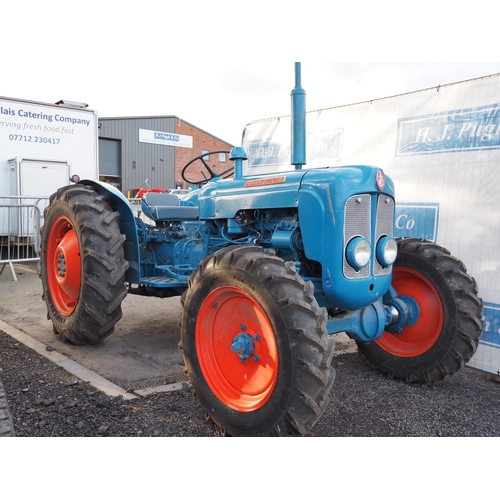 Fordson Dexta 4 wheel drive tractor. Fitted with All Grip Tractors