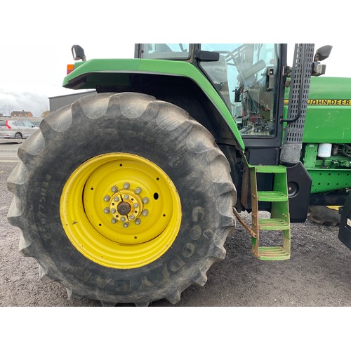 1616 - John Deere 7700 tractor. 1995. 10,000hrs. Needs new handbrake cable. Runs, straight from work. Reg. ... 