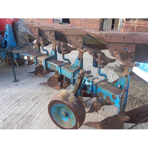 217 - Ransomes 4 furrow reversible plough