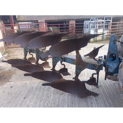 217 - Ransomes 4 furrow reversible plough