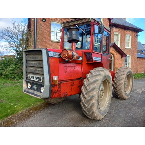 97 - Massey Ferguson 1250 tractor. Multi-power good. SN. R1903015. Reg. LKM 189M. V5