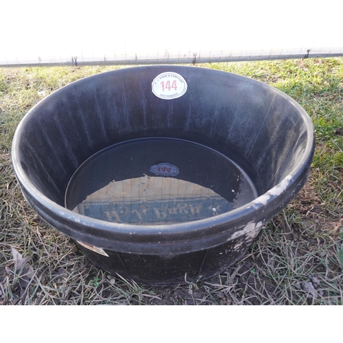 144 - 2- 60L Heavy duty rubber trugs