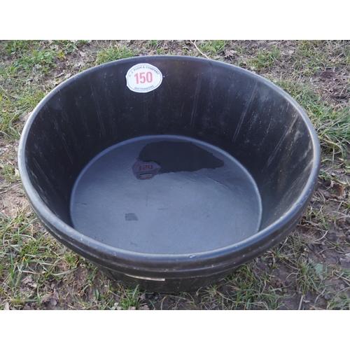 150 - 2- 60L Heavy duty rubber tubs