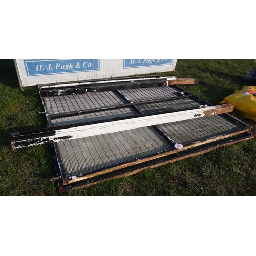 206 - 2- 8ft Metal gates and posts