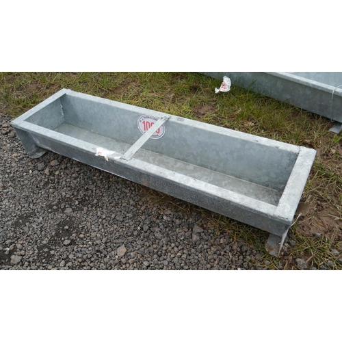 1099 - Galvanised troughs 3ft -2