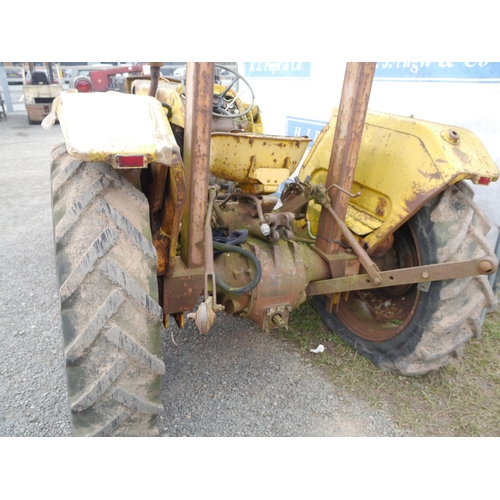 1170 - Massey Ferguson 3165R loader tractor, roll bar, runs and drives