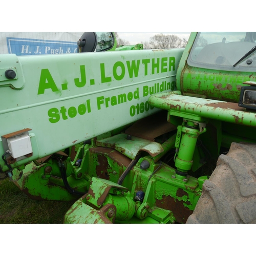 1182 - Merlo P40-14K loader with man basket and bracket. 6002hrs recorded. Reg. VU03 XOC