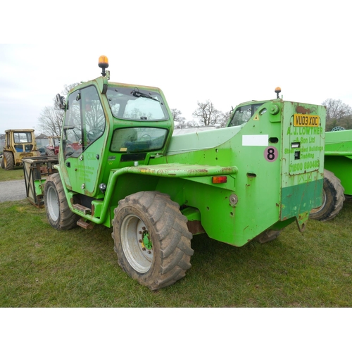 1182 - Merlo P40-14K loader with man basket and bracket. 6002hrs recorded. Reg. VU03 XOC